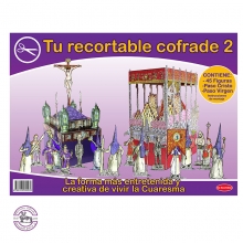 Recortable Crucificado y palio